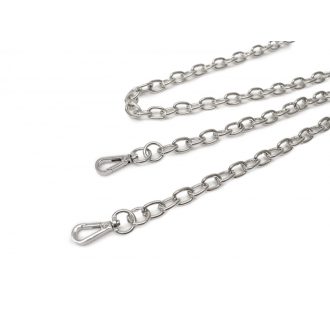 Handbag Chain Nickel,  with Carabiners, 120 cm