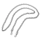 Handbag Chain Nickel,  with Carabiners, 120 cm