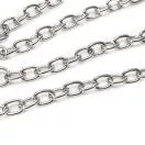 Handbag Chain Nickel,  with Carabiners, 120 cm