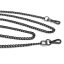 Bag Chain Black Nickel,  with Carabiners, 6 mm x 120 cm