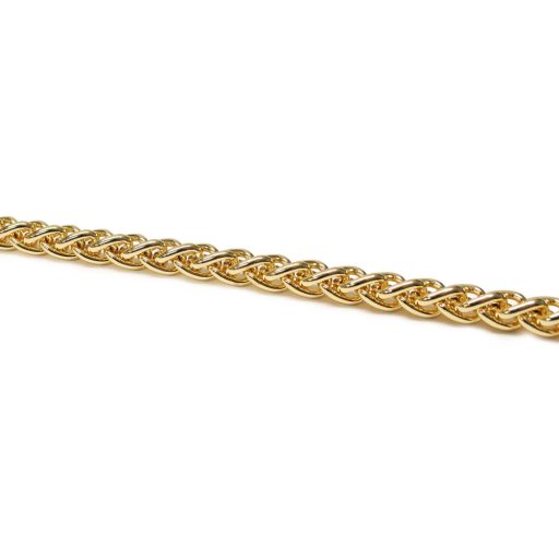 Bag Chain gold,  with Carabiners, 120 cm, Snake Chain
