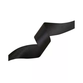 Satin Webbing, black, 25 mm