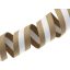 Polycotton webbing, beige-white, 38 mm