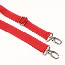 Detachable Polypropylene bag strap, red, 3 cm wide