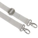Detachable Polypropylene bag strap, grey, 3 cm wide
