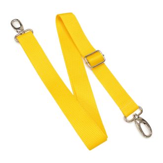Detachable Polypropylene bag strap, yellow, 3 cm wide