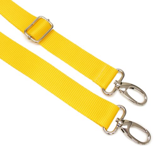 Detachable Polypropylene bag strap, yellow, 3 cm wide
