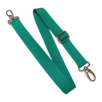 Detachable Polypropylene bag strap, emerald, 3 cm wide