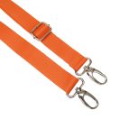 Detachable Polypropylene bag strap, orange, 3 cm wide