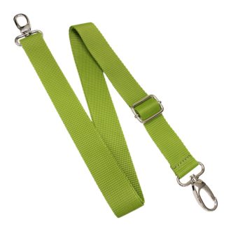 Detachable Polypropylene bag strap, green, 3 cm wide