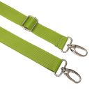 Detachable Polypropylene bag strap, green, 3 cm wide