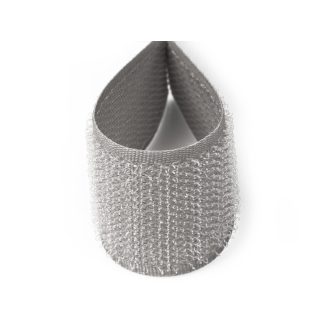 Hook and loop fastener, grey, 2 cm