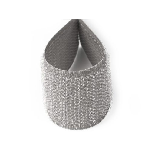 Hook and loop fastener, grey, 2 cm