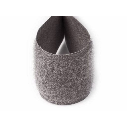 Hook and loop fastener, grey, 2 cm