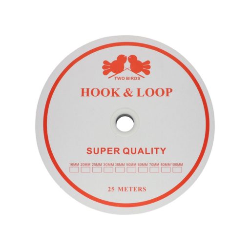 Hook and loop fastener, grey, 2 cm
