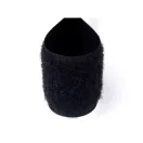 Hook and loop fastener, black, 2 cm