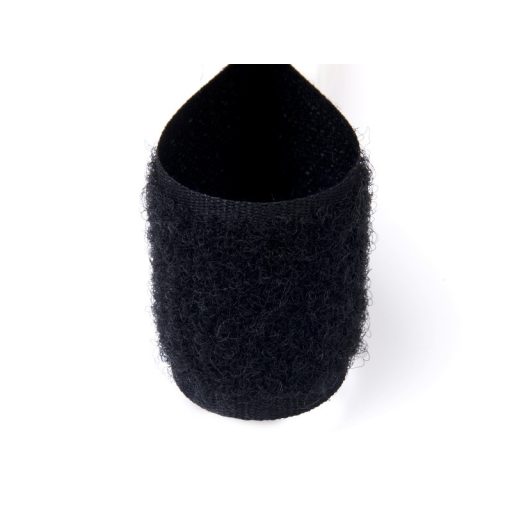 Hook and loop fastener, black, 2 cm