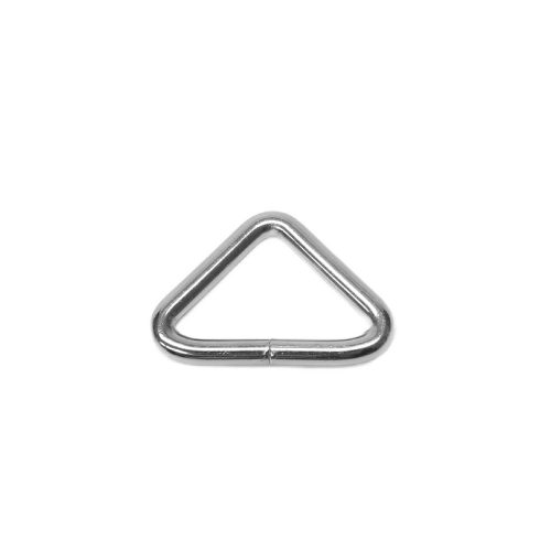 Iron D-ring triangle, 30x17x4 mm, Nickel