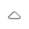Iron D-ring triangle, 30x17x4 mm, Nickel