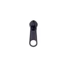 Waterproof nylon zipper, black