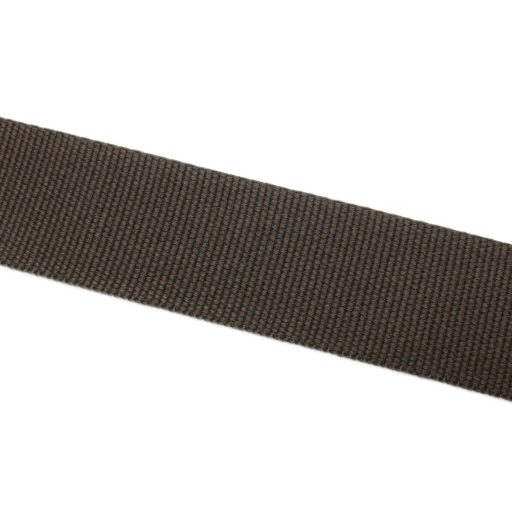 Cotton Webbing, Dark Brown, 40 mm