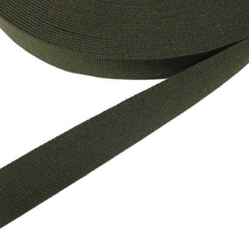 Cotton Webbing, Military Green, 40 mm