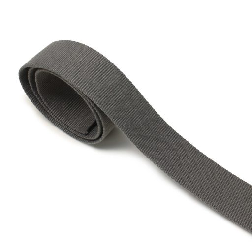 Cotton Webbing, Grey, 40 mm