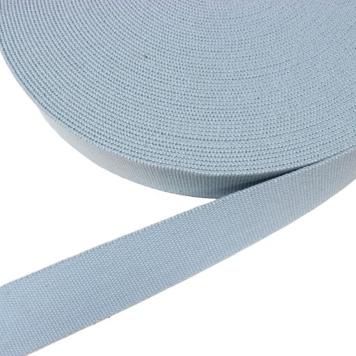 Cotton Webbing, Turquoise Blue, 40 mm