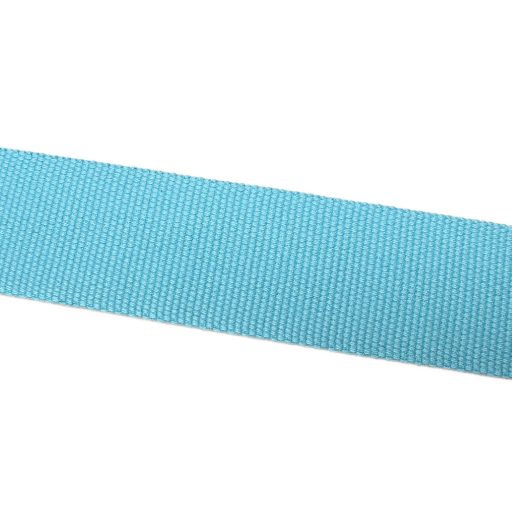 Cotton Webbing, Turquoise Blue, 40 mm