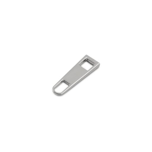 Zipper Pull, Nickel, 25 mm Long