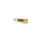 Zipper Pull, Gold, 25 mm Long