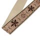 Flower patterneded Woven Webbing, Beige, 50 mm