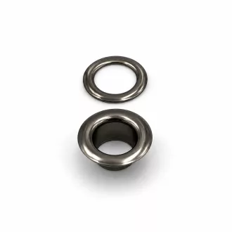 Eyelet, Black, 7 mm