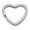 Heart Key Ring, Nickel, 33 mm