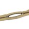 Polished YKK Zipper, Black Nickel, Beige, T5