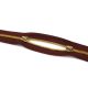 Polished YKK Zipper, Gold Theeth, Burgundy, T5