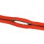 Polished YKK Zipper, Black Nickel, Red, T5