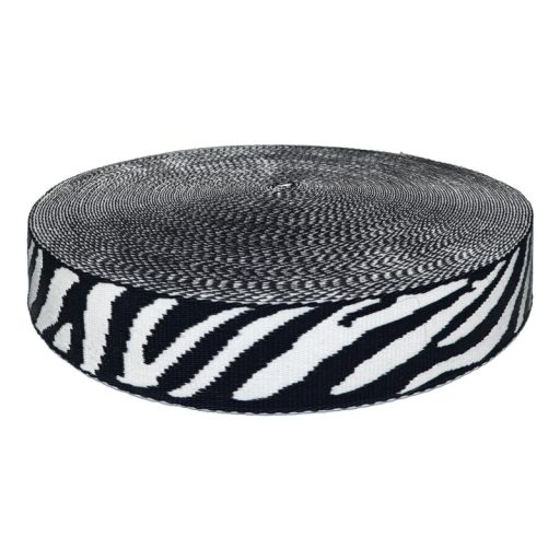 Zebra pattern Webbing Strap, 38 mm