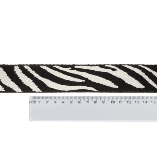 Zebra pattern Webbing Strap, 38 mm