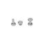 Flat head design stud, silver, 7 mm