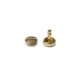 Minimalist design stud, gold, 11 mm